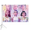 Novo Grupo de Meninas Caça-Bruxas da Amazon Tema Kpop Decoração de Festa de Aniversário Tecido de Fundo Bandeira de Aniversário Inserção de Balão