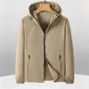 Chamarra con capucha transfronteriza para hombre, nuevo cortavientos casual deportivo suelto para primavera y otoño, versátil