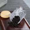 Pote de Chá de Vidro Artesanal Colecionável Pote Selado Pote Casca de Martelo Pote de Vidro Espesso Pote de Armazenamento Mini Lixeira de Chá