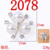 Accesorios para el Cabello de Novia Corona para el Cabello Flor de Perla Corazón Hebilla de Diamante Accesorios de Abanico Materiales Hechos a Mano Accesorios para el Cabello DIY Accesorios de Aleación para la Ropa