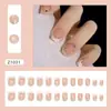 Transparente Irregular Phnom Penh Suave Sensação de Luxo Leve Flash Moda Estilo Europeu e Americano Arte de Unhas Removível 24 Peças