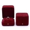 Caja de franela para anillos con diamantes, de alta gama, para collares, pulseras, colgantes, pendientes y joyas.