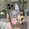 Pintura al Óleo Diseño de Conejo y Flor Adecuado para Funda de Teléfono iPhone 17 Pro Max, Compatible con iPhone 15/14/13, Cobertura Completa, Lanzamiento de la 16ª Generación