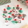 Decoraciones para pastel de Navidad muñeca regalo postre algodón diy cuerda de embalaje cuerda de cáñamo de doble color correa para pastel