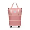 Bolsa de Viaje con Ruedas, Bolso de Mano de Capacidad Extra Grande, Bolsa de Equipaje para Estudiantes, Bolsa de Cabina Universal con Ruedas de Liberación Rápida Extensible
