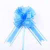 Transfronterizo 50 # Tela transparente elegante flores de bola tridimensionales, regalos navideños, empaque de flores, decoración de coche de boda, flores extendidas atadas a mano