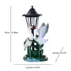 Luz solar de jardín nueva transfronteriza adornos de grasa de cachorro decoraciones de jardín escultura artesanía de resina regalos