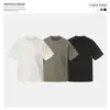 Camiseta de Manga Corta con Parches de Color Sólido, Diseño de Nicho Bordado para Hombre, Top Casual Deportivo al Aire Libre de Moda
