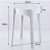 Banquinho de Plástico Espessado, Empilhável, Banquinho Alto Moinho de Vento, Cadeira Minimalista Moderna, Cadeira para Sala de Estar e Jantar, Banquinho Redondo de Plástico, Suporta Peso
