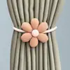En Stock de Fábrica Transfronterizos Dibujos Animados Flor Crema Ajustables Sin Taladro Creativos Sin Instalación Alzapaños para Cortinas