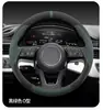 Adequado para Capa de Volante de Carro Nissan, Decoração de Interior de Carro, Suprimentos de Carro de Pelúcia de Couro para Carro, Quente no Inverno e Fresco no Verão