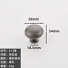 Aleación de Zinc Agujero Único Redondo Manija Giratoria Cajón Mesa de Noche Zapatero Armario Puerta de Armario Sólido Engrosado Lujo Ligero Manija Pequeña