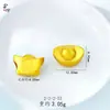 Accesorios de Joyería DIY para Atraer Riqueza: Cuentas de Cobre Huecas en Relieve Chapadas en Oro Vietnamitas de Estilo Chino Antiguo