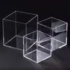 Caja Acrílica Transparente Caja de Almacenamiento Personalizada de Plexiglás Caja para Figuras Caja de Exhibición Cortada con Láser de Colores Fábrica