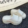 Sandalias sin cordones de suela gruesa Modelo Nuevo 2026, Pantuflas de Eva Ultracómodas para Mujer, Elegantes para Exteriores, Zapatos de Playa Suaves