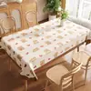 Toalha de Mesa de Luxo Leve de Alta Qualidade Impermeável e à Prova de Óleo Estilo Retro Americano Dopamina Tapete para Mesa de Jantar Estilo Ins Toalha de Mesa para Mesa de Centro