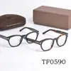 Montura de gafas TOM Ford TF0590 placa anti-luz azul miopía montura de gafas ópticas gafas planas generación transfronteriza