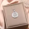 Collar de Brújula para Hombre Más Vendido Colgante de Viaje y Vela Cadena de Doble Capa Hip-Hop Popular Transfronterizo Europeo y Americano Accesorios Joyería