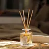 Difusor de Aroma Sem Chama Personalizado 50ml para Quarto de Hotel Doméstico, Aroma Duradouro Difusor de Aroma com Varetas de Rattan Coloridas