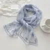 Novo Estilo Lenço Longo de Seda para Mulheres, Lenço de Chiffon 100% Seda de Amora, Versátil e de Alta Qualidade, Lenço de Primavera e Verão, Lenço de Pescoço, Echarpe