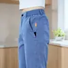 Novedad de Primavera 2026: Pantalones Versátiles de Pierna Recta, Corte Holgado, Talla Grande, Anti-Arrugas para Hombre de Lyocell Tencel de Gama Alta para Hombres de Mediana Edad y Mayores