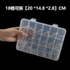 Caja de Almacenamiento de Escritorio de Plástico con Múltiples Compartimentos para Gadgets Electrónicos, Accesorios Pequeños, Almacenamiento de Cuentas, Joyero, Caja Transparente