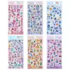 Pegatinas de Cristal Estilo Japonés de Dibujos Animados de Gato Lindo, Conejo y Oso para Niños y Bebés, Educativas y de Aprendizaje Temprano, Pegatinas Decorativas Hechas a Mano