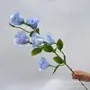 Eustoma grandiflorum 3 cabezas 6 cabezas platycodon grandiflorum paquete platycodon grandiflorum decoración del hogar boda diseño de sala de bodas guía de camino flores de seda hechas a mano