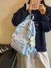 Mochila Transfronteriza Modelo Nuevo con Estampado de Dibujos Animados Lindos para Niñas, Adecuada para Estudiantes de Secundaria y Preparatoria, Mochila Escolar de Gran Capacidad