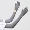 Mangas de Proteção Solar Femininas, Anti-UV, Leves, Respiráveis, para Ciclismo e Direção ao Ar Livre, Antiderrapantes, Luvas com Proteção Solar para Tela de Toque Atacado