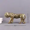 Estatua Grande de Tigre de Latón Sólido, Rey de las Bestias, Escultura de Cobre del Tigre del Zodiaco, Mascota de Té, Decoración de Escritorio, Pequeño Adorno de Cobre