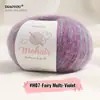 Comercio exterior hilo de mohair de bebé sudafricano para tejer a mano ganchillo DIY hilo fino hilo de mohair de seda ovillo de caballito de mar venta al por mayor
