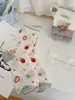 Calcetines de Malla Transpirables Finos de Verano para Mujer, Estilo Lindo de Dibujos Animados de Niña, a Media Pantorrilla, Casual Versátil, Grises y Blancos, Caídos