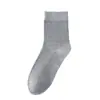Calcetines de Fibra de Bambú para Hombre Calcetines de Media Pantorrilla Verano Malla Fina Transpirables Deportivos Anti-Olor Absorbentes de Sudor Calcetines Negros de Negocios
