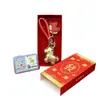 Llavero Año del Caballo, Colgante de Caballo Pequeño Dorado, Pequeños Regalos para Eventos de Bancos y Compañías de Seguros, Fuente Mayorista