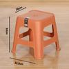 Taburete de plástico extra grueso, moderno, sencillo, grueso, para el hogar, estilo nórdico, silla duradera, taburete alto cuadrado, banco moderno simple