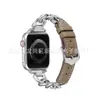 Para Apple watch8 ultra Correa Apple Watch Correa de Acero Inoxidable con Cuero Correa de Cuero Apple