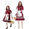 Día del Niño Niño Adulto Caperucita Roja Niña Vendiendo Cerillas Disfraz Disfraz para Representación Teatral Ropa Medieval