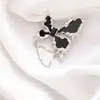 Broche de Laço Coração Simples para Mulheres, Corsage de Luxo, Alfinete Anti-Exposição para Gola Feminina, Alfinete de Cardigã, Acessório de Roupa