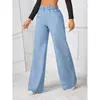 Tienda Independiente Verano 2026 Nuevos Jeans de Color Sólido para Mujer Moda Versátil Pantalones de Uso Diario para el Trabajo En Stock Modernos
