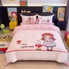 2026 Nuevo Estilo de Pompón Engrosado Estampado Formato Grande Dibujos Animados Alto Gramaje Leche Polar Conjunto de Tres Piezas Conjunto de Cuatro Piezas Sábana Cama Cama