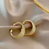 Anillo Geométrico Estilo Metal Pesado Pendientes de Círculos Multicapa Pendientes Sencillos de Nicho Pendientes de Lujo Ligero Pendientes de Gama Alta Venta al por Mayor