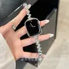 Pulsera de diamante en espiral con correa de metal, adecuada para Apple Watch 10 11, Huawei 11, Fit5, GT6, pulsera Xiaomi