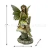 Adorno de Hada de Flores para Jardín Exterior de Amazon, Patio Jardín Artesanías de Resina Escultura Decorativa de Paisaje Muñeca