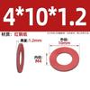 Almohadilla plana de papel de acero rojo, junta de papel rojo, aislamiento, meson kaba, arandela de tornillo de papel M2M3M4M5M6M8M10mm