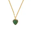 Colgante de cristal natural ágata amor transfronterizo colgante colgante cabeza chapada piedra natural collar piedra cristal al por mayor