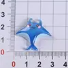 Transparente Dibujos Animados Animales Marinos Estrella de Mar Pulpo Cangrejo Resina Accesorios Pasador de Pelo Cuerda para el Cabello Parche Flor para Zapatos Material