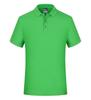 Polo de Color Sólido con Solapa Pesada Ropa de Trabajo Camisa Cultural DIY Logotipo Estampado Camiseta de Manga Corta Ropa de Trabajo Algodón Puro