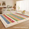 Alfombra de Sala de Estar Cachemira Sintética Lavable a Máquina Felpudo Manta para Sofá y Mesa de Café en Casa Resistente al Desgaste Resistente a Manchas Alfombra Plegable
