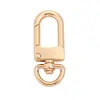 Ganchos para Puerta de Aleación de Zinc Multiespecificación, Ganchos Giratorios para Puerta Color Dorado Claro, Accesorios para Llaveros DIY, Piezas de Ferretería, En Stock